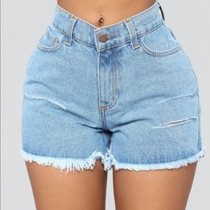 All The Time Fasionnova Denim Shorts